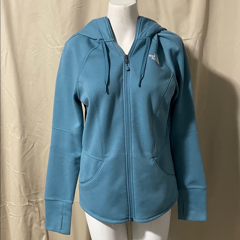 The North Face Teal Zip-Up Hoodie